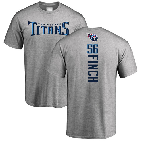 Tennessee Titans Men Ash Sharif Finch Backer NFL Football #56 T Shirt->tennessee titans->NFL Jersey